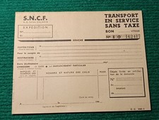 SNCF - TRANSPORT EN SERVICE