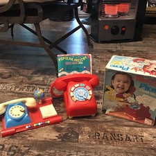 Jouet Ancien Vintage Téléphone Boulier Mélody Phone