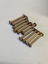 10 petite bobine ancienne  buis passementerie broderie 19 ème bois dentelle 