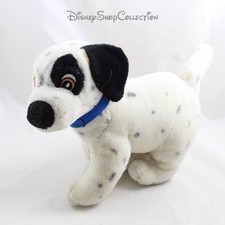 Peluche vintage chiot DISNEY Trudi Les 101 dalmatiens chien coquard collier bleu