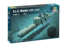 Italeri 5621 - Maquette Torpille sous-marin SLC MAIALE avec equipage (1:35)