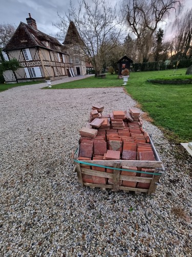Tomettes anciennes carrées