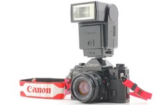 [Presque comme neuf] Appareil photo argentique Canon A-1 35 mm neuf flash...