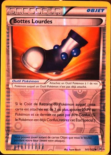 Carte pokémon 141 - carte, bottes