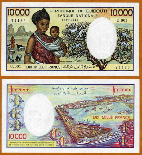 Djibouti 10000 000 - djibouti, francs