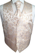 Beytnur Gilet Cravate Pochette de Mariage, Cravate N°16.1 Taille 44-62 & 90-114