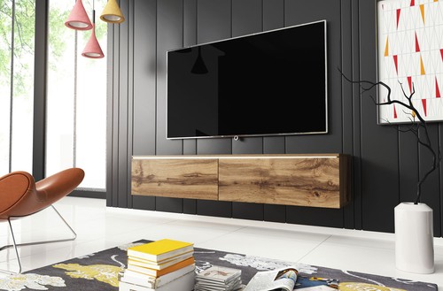 Meuble bas 140cm - tv, wotan