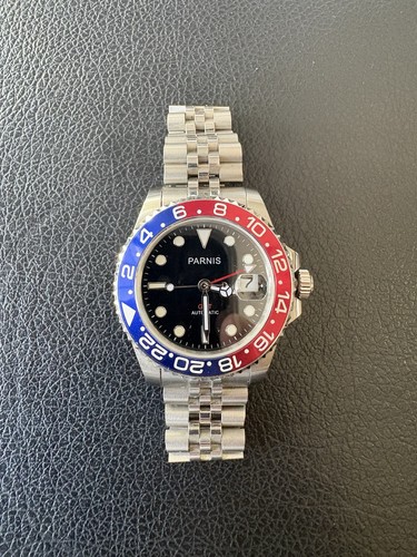 Parnis gmt automatic watch - parnis,