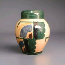 Ancien Vase  Art Déco Poterie D'époque Années 20-30 Décor Stylisé