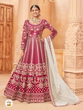 Robe de costume Bollywood Party Wear Anarkali Salwar Kameez designer indien...