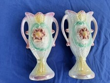 Paire De Vases barbotine
