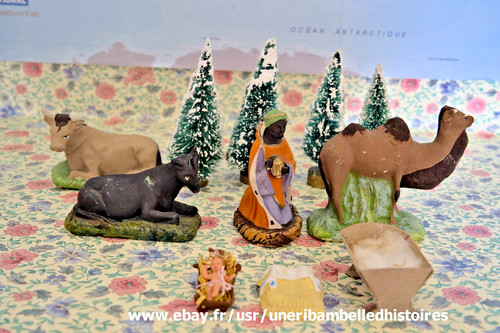 Lot crèche roi mage - ,