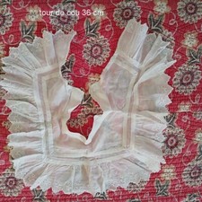 Vêtement ancien col dentelle broderie an 1900/Costumes groupe folklorique