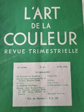 "L'ART de la COULEUR" (daté 1938) : Etienne DINET, peinture anglaise au Louvre