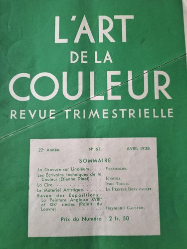 Art couleur daté - de, (daté