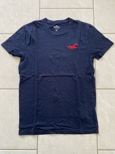 T-shirt Hollister noir logo rouge - Taille S - 100% coton