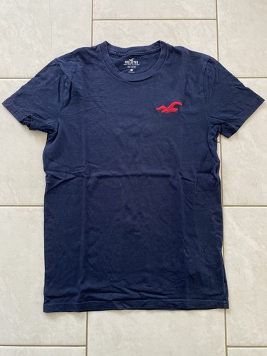Shirt hollister noir logo - t-shirt,