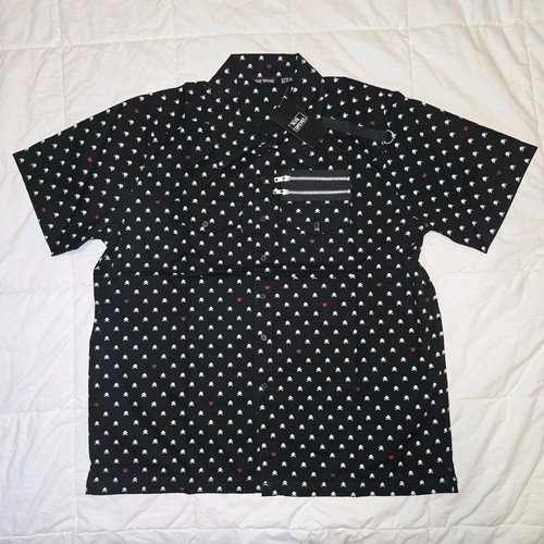 Dead threads goth black - dead, button
