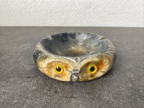 Ancien cendrier forme chouette - ancien,