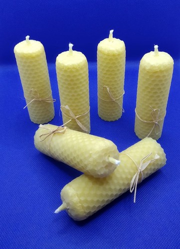 Bougies cire abeille un - en,