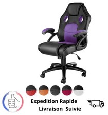 Fauteuil de Bureau Chaise Gamer Sièges Voiture De Sport - Confort Et Style Neuf