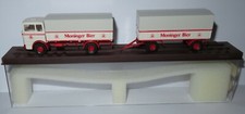 rare BREKINA HO 1/87 CAMION MB MERCEDES LP 1620 MONINGER BIER BEER #81003 IN BOX