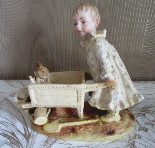 Ancien sujet porcelaine - ancien, en