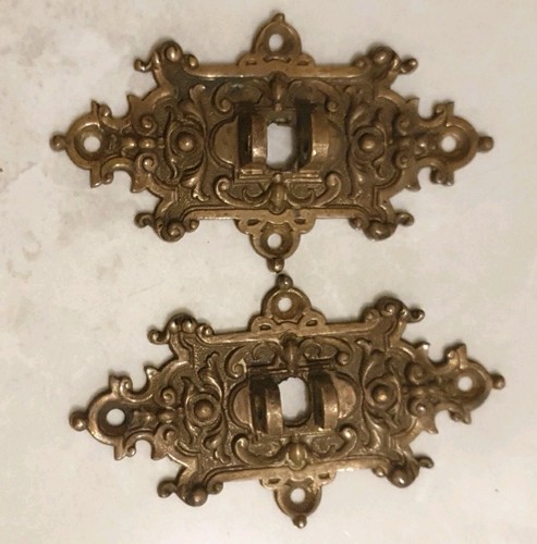 Ancien ornement laiton meuble - ancien,