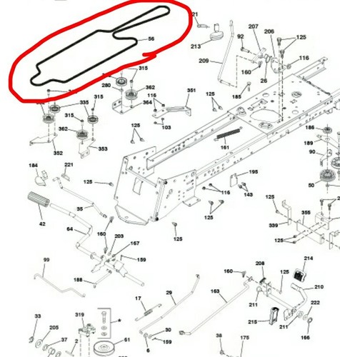 Courroie transmission hydro - transmission,