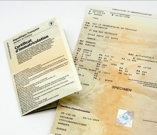 Carte grise jour - jour,