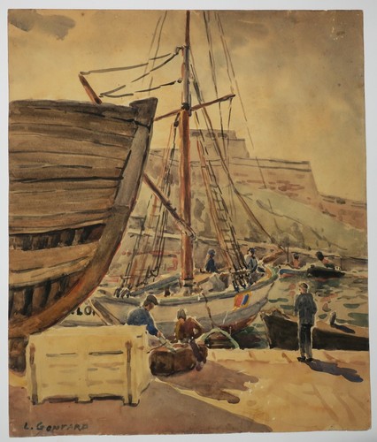 Dessin gontard le - l., [le
