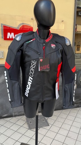 Veste moto cuir - moto, ducati