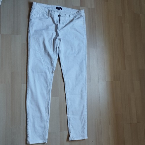 Pantalon jeans blanc kiabi - blanc,