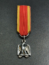 Rare Médaille Vétérans DÉBRIS DE L'EMPIRE Aigle Empire Napoléon Réduction Argent