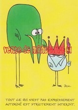 Strictement interdit - Shadock  - humour - affiche plastifiée