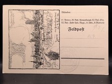 Carte postale postcard poste de campagne poste d'observation 9e bat. 52. Ypern