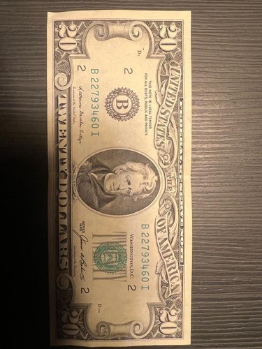 Rare billet twenty dollars - 20,