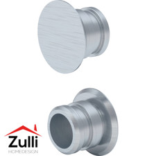 Bouchons latéraux Geberit Monolith Plus, noir chromé, aluminium brossé