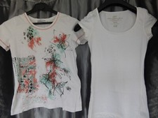 lot 2 tee-shirt taille S  h&M et Christine Laure 100% coton tbé