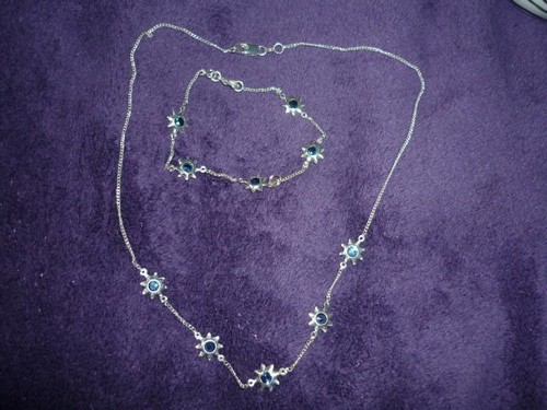 Parure argent collier et - collier,