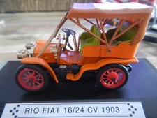 NEW !! RIO FIAT 16 / 24 1/43 Tacot Avant Guerre 1903 en Boite Plexi Glace