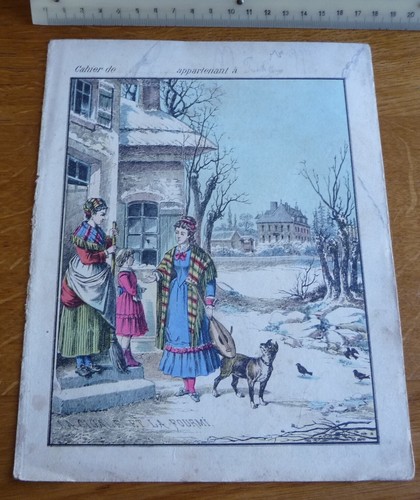 Ancien protège cahier - ancien, protège-cahier