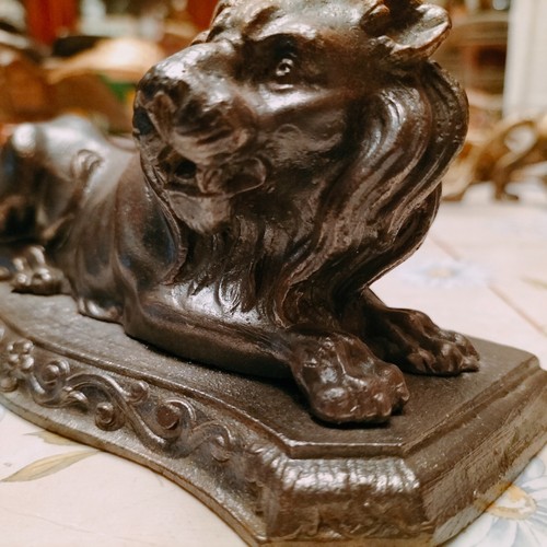 Sculpture ancienne lion - ancienne,