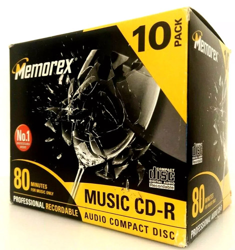 Memorex music r audio - 10, cd-r