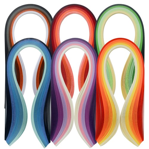 Multi color quilling strips - multi-color,