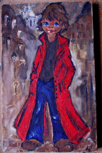 Titi parisien huile - parisien, sur