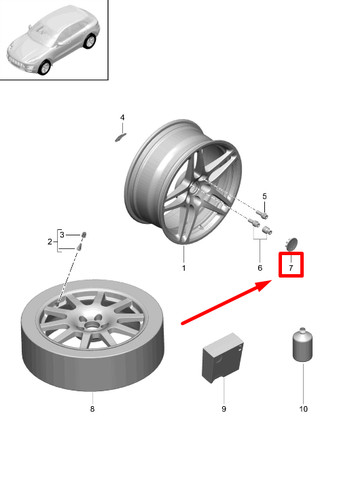 Cache moyeu roue porsche - roue,