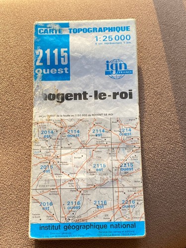 Carte ign série bleue - carte,