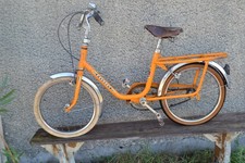 Ancien vélo enfant PEUGEOT orange (Années 70 - Vintage)