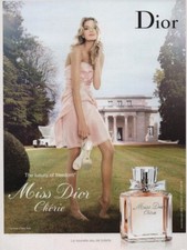 Publicité papier Parfum. Perfume ad. Dior Miss Dior Chérie 2007 France